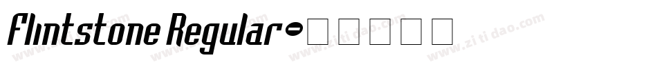 Flintstone Regular字体转换